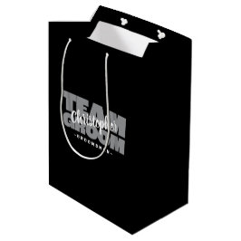 Bolsa De Regalo Mediana Groomsman Team Groom Boda Nombre personalizado neg