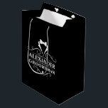 Bolsa De Regalo Mediana Groomsman Tuxedo Tie Black<br><div class="desc">Boda Groomsman Tuxedo Tie Bolsa de Regalo Negro o Bolsa de Favor</div>