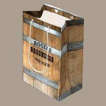 Groomsman Whiskey Barrel personalizado