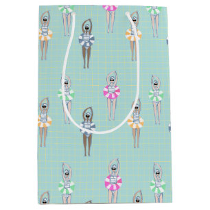 Bolsa De Regalo Mediana Grupo de nadadores artísticos de época