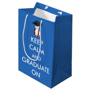 Bolsa De Regalo Mediana Guarde la calma y gradúe encendido