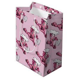 Bolsa De Regalo Mediana Guarro el arte divertido maniaco del cerdo del
