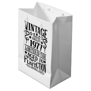 Bolsa De Regalo Mediana Guay Vintage Birth year 1977