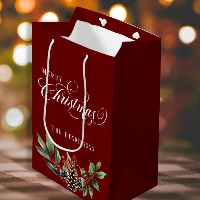 Bolsa De Regalo Mediana Guión navidad Red profunda (Subido por el creador)