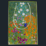 Bolsa De Regalo Mediana Gustav Klimt - Jardín de flores<br><div class="desc">Jardín de flores - Gustav Klimt en 1905-1907</div>