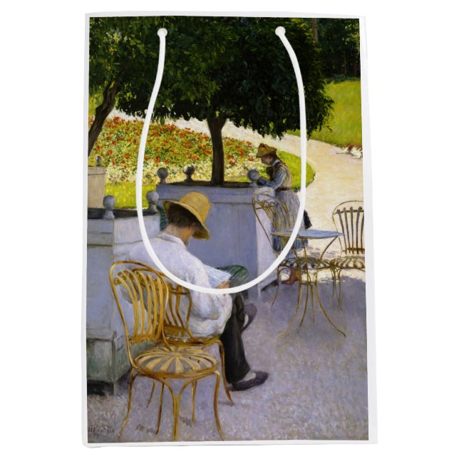 Bolsa De Regalo Mediana Gustave Caillebotte - Los árboles Naranjas (Anverso)