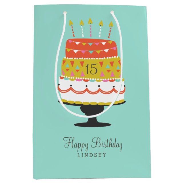 Bolsa De Regalo Mediana Hacer un deseo personalizado (Anverso)