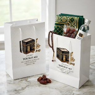BOLSA DE REGALO MEDIANA HAJJ MABRUR PERSONALIZADO