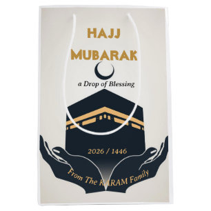 Bolsa De Regalo Mediana Hajj Mubarak Personalizado 