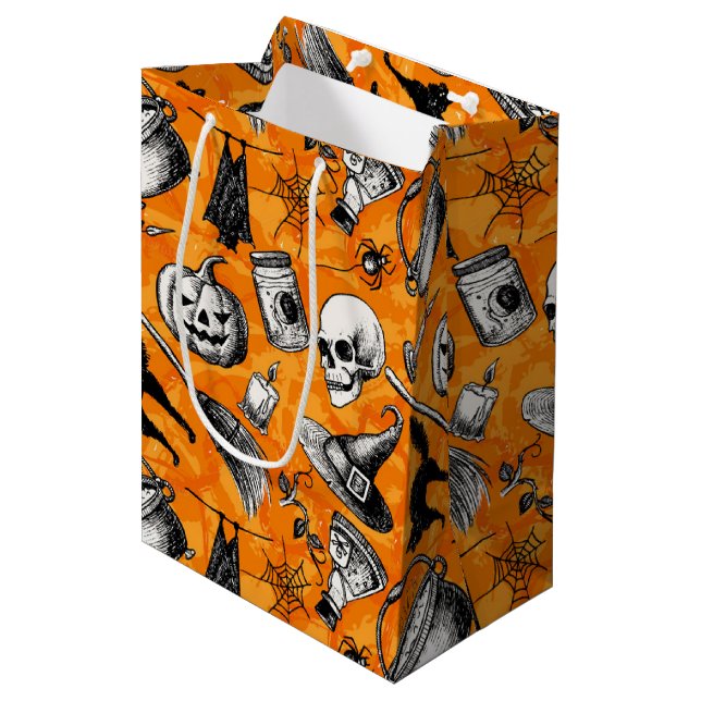 Bolsa De Regalo Mediana Halloween (Angulo Anverso)