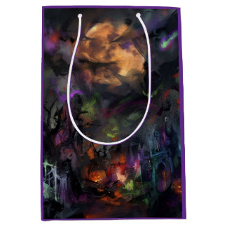 Bolsa De Regalo Mediana Halloween Abstracto