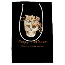 Bolsa De Regalo Mediana Halloween con rábano floral
