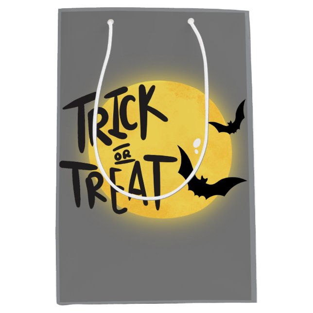Bolsa De Regalo Mediana Halloween con trucos (Anverso)