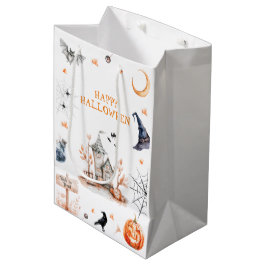 Bolsa De Regalo Mediana Halloween Halloween en casa de enloquecimiento