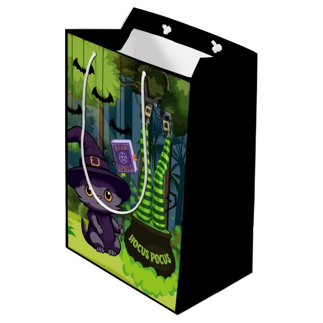 Bolsa De Regalo Mediana Halloween Hocus Pocus (Angulo reverso)