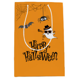 Bolsa De Regalo Mediana Halloween lindo y fantasmal