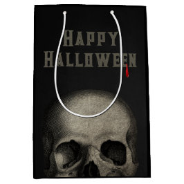 Bolsa De Regalo Mediana Halloween Party Spooky Skull
