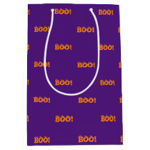 ¡Halloween Scary Boo! naranjas púrpura
