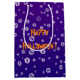 Bolsa De Regalo Mediana Halloween Skulls