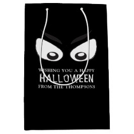 Bolsa De Regalo Mediana Halloween Spooky Scary Ghost Eyes Whimsical