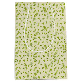 Bolsa De Regalo Mediana Hand-Drawn Botanical Nature Seamless Pattern 