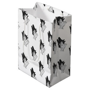 Bolsa De Regalo Mediana Hand Silhouette Wolf