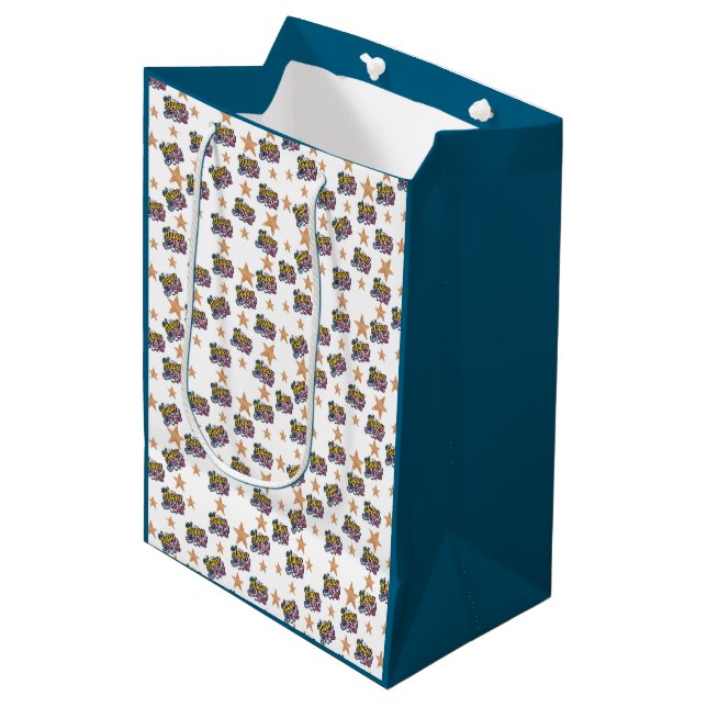 Bolsa De Regalo Mediana Happy Birthday wrapping paper (Angulo Anverso)
