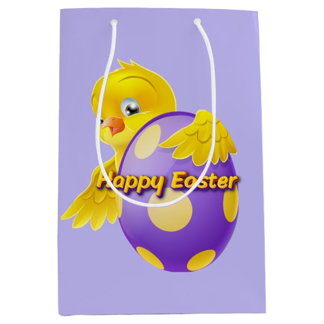 Bolsa De Regalo Mediana Happy Easter Chick  (Anverso)