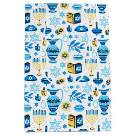 Bolsa De Regalo Mediana Happy Hanukkah Gift Bag