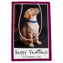 Happy Pawlidays Funny Pun Mascota Photo