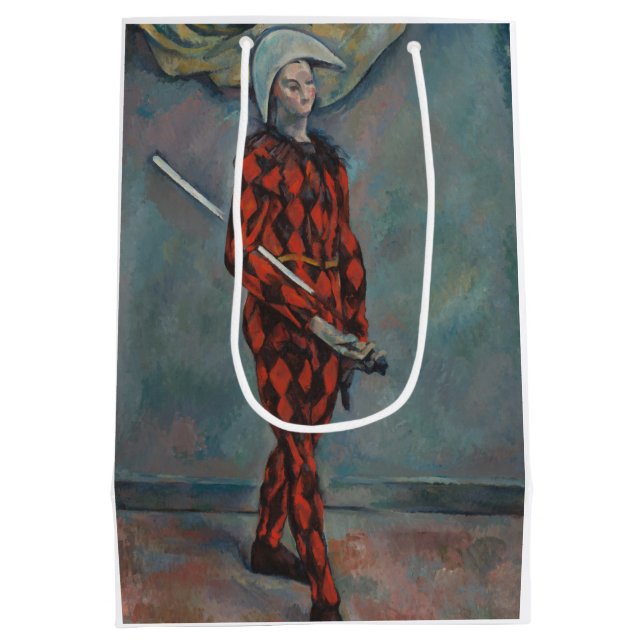 Bolsa De Regalo Mediana Harlequin (Joker) (por Paul Cézanne) (Reverso)