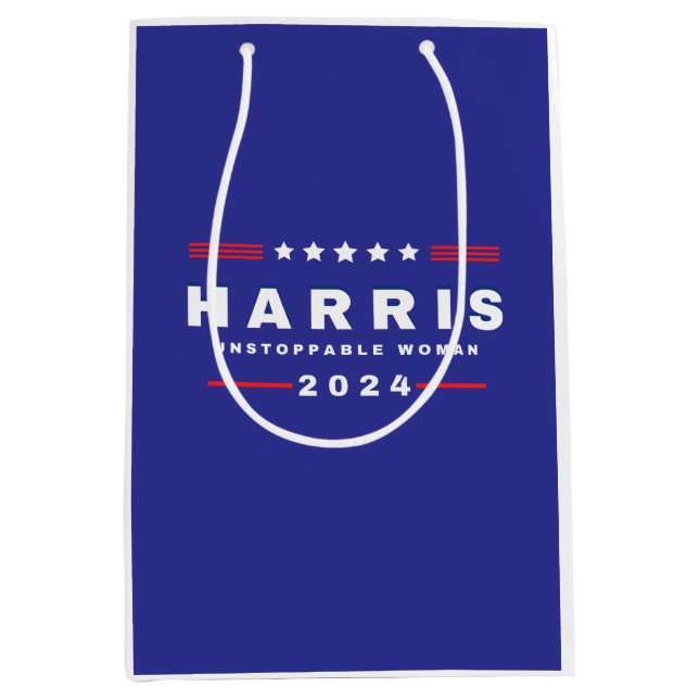 Bolsa De Regalo Mediana Harris Unstopable Women | Elecciones 2024 (Anverso)