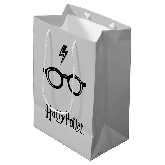 Bolsa De Regalo Mediana Harry Potter | Cicatriz y gafas relámpago (Angulo Anverso)