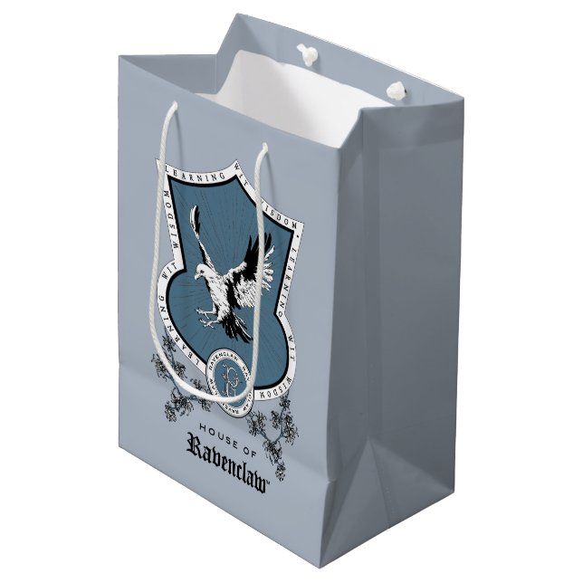 Bolsa De Regalo Mediana HARRY POTTER™ | Delicado Escudo de RAVENCLAW™ (Angulo Anverso)