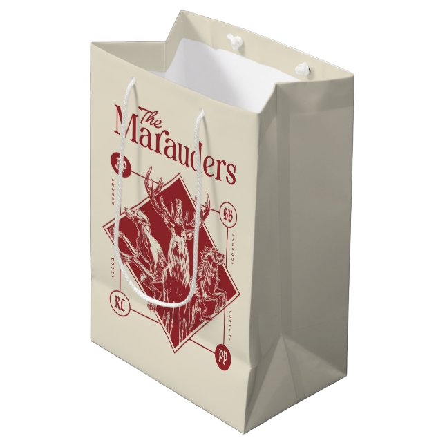 Bolsa De Regalo Mediana HARRY POTTER™ El gráfico de Marauders Animagus (Angulo Anverso)
