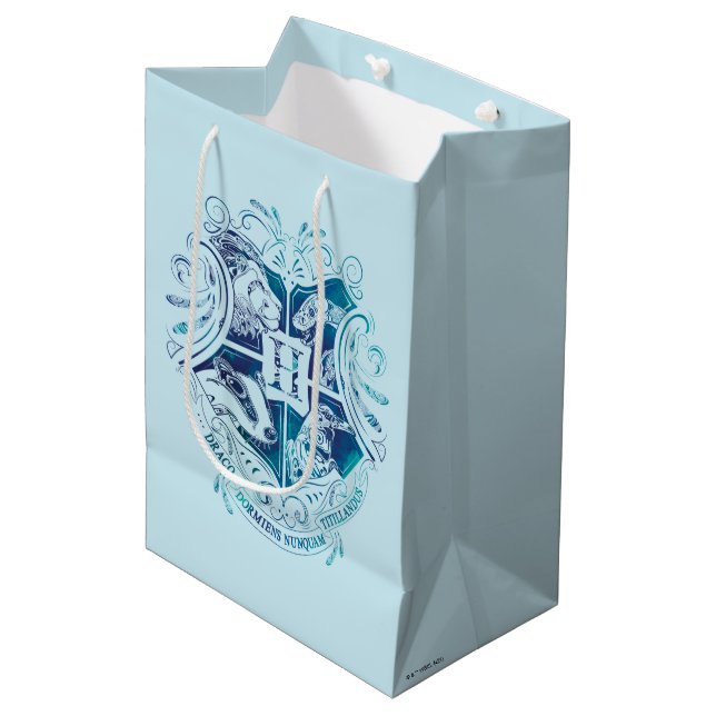 Bolsa De Regalo Mediana Harry Potter | Escudo Aguamenti HOGWARTS™ (Angulo Anverso)