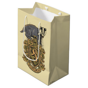 Bolsa De Regalo Mediana Harry Potter Escudo de Hufflepuff con Badger