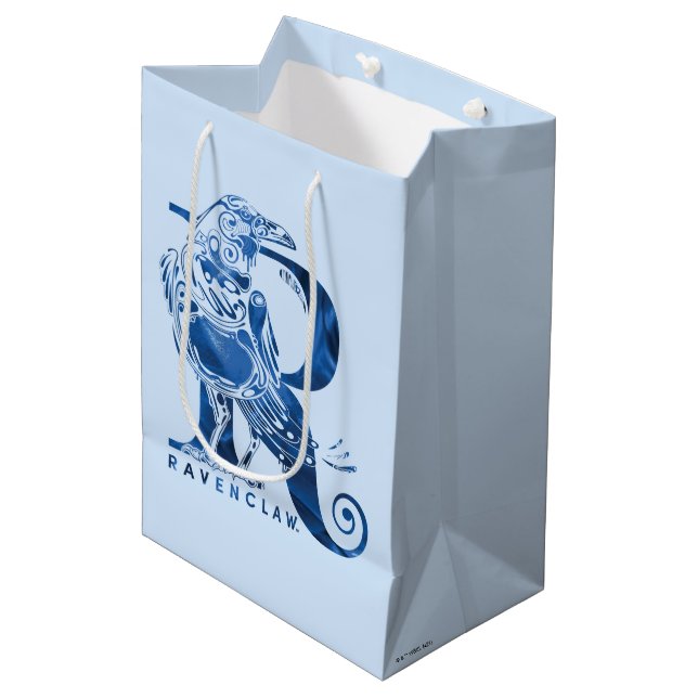 Bolsa De Regalo Mediana Harry Potter | Gráfico Aguamenti RAVENCLAW™ (Angulo Anverso)
