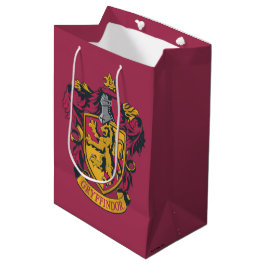 Bolsa De Regalo Mediana Harry Potter | Gryffindor Escudo Gold y Red
