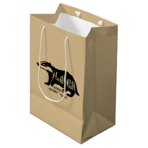 Bolsa De Regalo Mediana Harry Potter HUFFLEPUFF™ Tipografía de Silueta