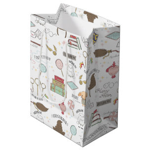 Bolsa De Regalo Mediana HARRY POTTER™ Patrón Mágico Pequeño