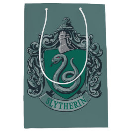 Bolsa De Regalo Mediana Harry Potter | Slytherin Escudo Green