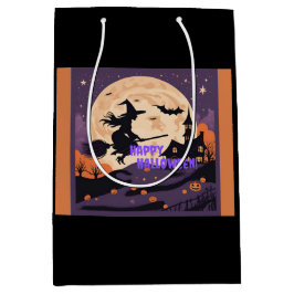 Bolsa De Regalo Mediana Haunted Night Witch's Flight