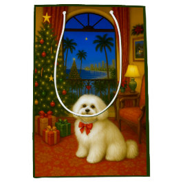 Bolsa De Regalo Mediana Havanese Holiday 