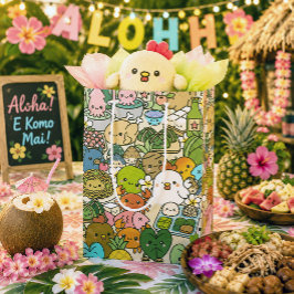 Bolsa De Regalo Mediana Hawaii Kawaii Luau todas las estrellas