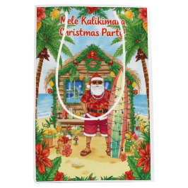 Bolsa De Regalo Mediana Hawaii Santa Claus Christmas in Hawaii