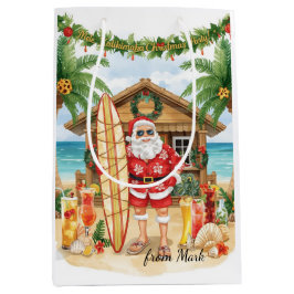 Bolsa De Regalo Mediana Hawaii Santa Claus Christmas in Hawaii