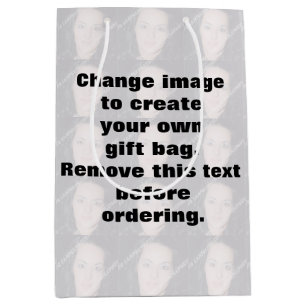Bolsa De Regalo Mediana Haz tu propia foto personalizada