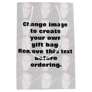 Bolsa De Regalo Mediana Haz tu propia foto personalizada