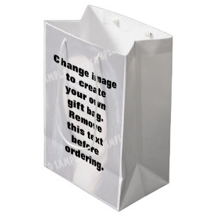 Bolsa De Regalo Mediana Haz tu propia foto personalizada